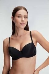 Scarlest Balenli Destekli Dolgulu Askıları Çıkabilen Günlük Klasik T-Shirt Sütyeni