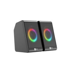 LENOVO DS100 LECOO 1+1 3W*2 RGB Aydınlatmalı Usb Siyah Hoparlör