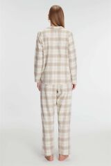 Scarlest Pamuklu Uzun Kol Gömlek Pantolon Pijama Takımı