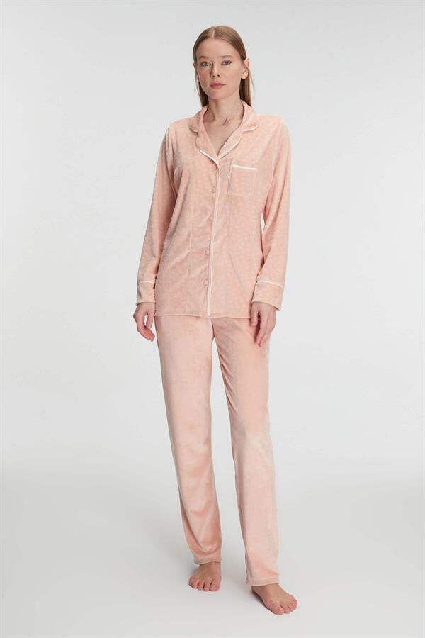 Scarlest Uzun Kol Gömlek ve Pantolon Takım Pijama Takımı