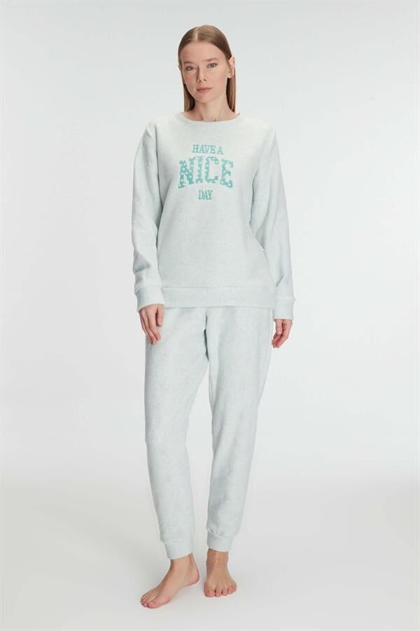 Scarlest Uzun Kol Polar Pijama Takımı