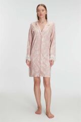 Scarlest Cotton Modal Uzun Kol Gecelik