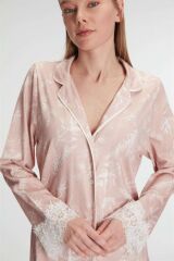 Scarlest Cotton Modal Uzun Kol Gecelik