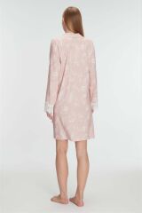 Scarlest Cotton Modal Uzun Kol Gecelik