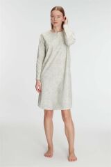 Scarlest Pamuklu Uzun Kollu Gecelik