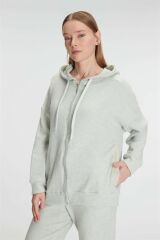 Scarlest Pamuklu Homesuit Kapüşonlu Fermuarlı Ev Giyim Pijama Takımı