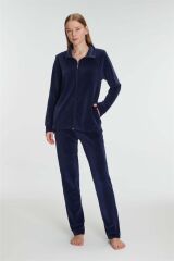 Scarlest Pamuklu Fermuarlı Sweatshirt Pantolon Pijama Takımı