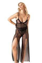 Scarlest Askılı Yırtmaçlı File Takım