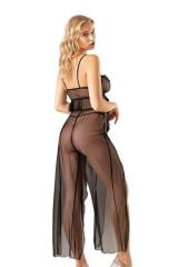 Scarlest Askılı Yırtmaçlı File Takım