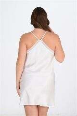 Scarlest 2'li Beyaz-Pembe Sabahlık Takımı Bigsize 6210