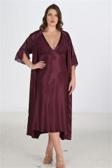 Scarlest 2li Mürdüm Sabahlık Takımı Bigsize 6223