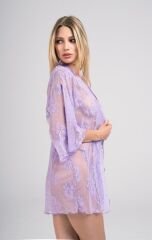 Scarlest 9356 Dantel Sabahlık Fantezi String Takım