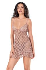 Scarlest Vizon Kısa Tül Gecelik