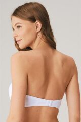 Scarlest Balenli Desteksiz Dolgusuz Askısız Straplez Yumuşak Süngerli Günlük Klasik T-Shirt Sütyeni