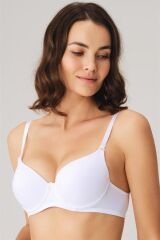 Scarlest Balenli Destekli Dolgulu Askıları Çıkabilen Günlük Klasik T-Shirt Sütyeni