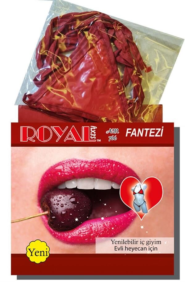 Scarlest Fantezi Tüketilebilen Yenilebilir Kiraz Aromalı İç Çamaşırı Takımı