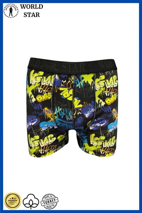 Scarlest Likralı Pamuklu Renkli Erkek Boxer