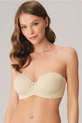 Scarlest Balenli Desteksiz Dolgusuz Askısız Straplez Yumuşak Süngerli Günlük Klasik T-Shirt Sütyeni