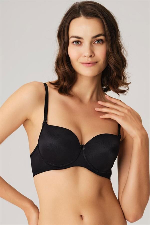 Scarlest Balenli Desteksiz Dolgusuz Askıları Çıkabilen Günlük Klasik T-Shirt Sütyeni