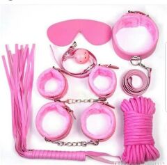 Scarlest Grinin 50 Tonu Fantazi Kelepçe Kırbaç Seti