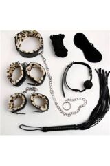 Scarlest Grinin 50 Tonu Fantazi Kelepçe Kırbaç Seti