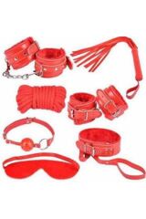 Scarlest Grinin 50 Tonu Fantazi Kelepçe Kırbaç Seti