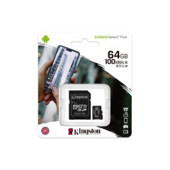 64 GB KINGSTON CANVAS SELECT PLUS MICRO SD CARD CL10 SDCS2/64GB