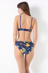 Scarlest Viskon Balenli Destekli Dolgulu Çiçek Baskılı Sütyen ve Slip Takım