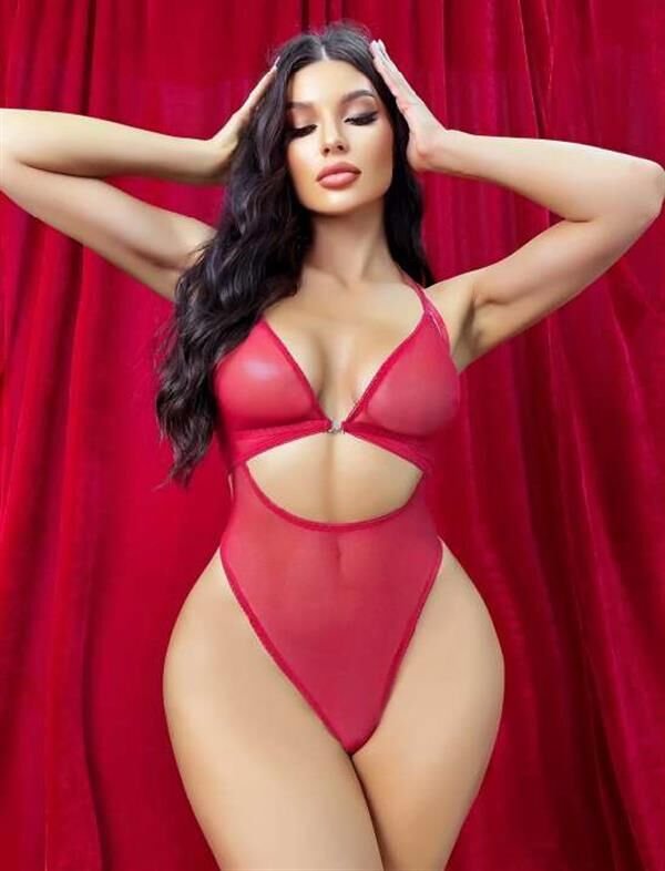Scarlest Kırmızı Transparan Fantezi Babydoll