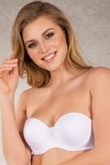 Scarlest Balenli Desteksiz Dolgusuz Askısız Straplez Günlük Klasik T-Shirt Sütyeni