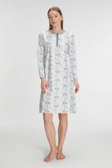 Scarlest Pamuklu Uzun Kollu Gecelik