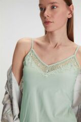 Scarlest Sabahlık Atlet ve Pantolon Takım Pamuklu Pijama Set