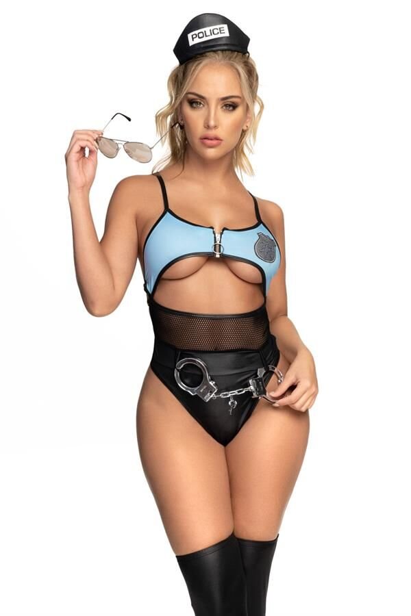 Scarlest File Detaylı Fantezi Polis Kız Kostümü