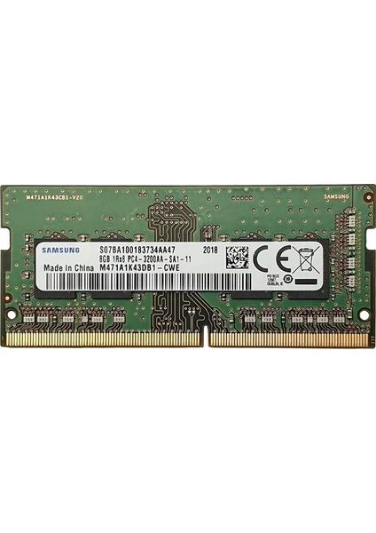 SAMSUNG 8GB DDR4 3200Mhz CL17 Notebook Ram M471A1K43DB1-CWE (1.2V)