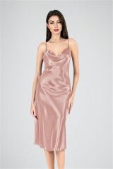 Scarlest Uzun Gecelik Degaje Vizon