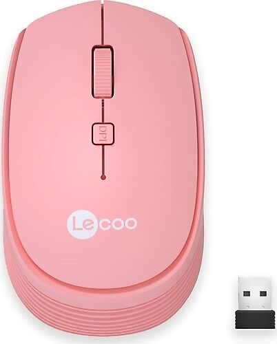 LENOVO LECOO WS202-P Kablosuz 1600DPI+4 Tuşlu Sessiz Pembe Mouse