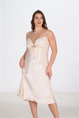 Scarlest 2li Fildişi Sabahlık Takımı Bigsize 6222