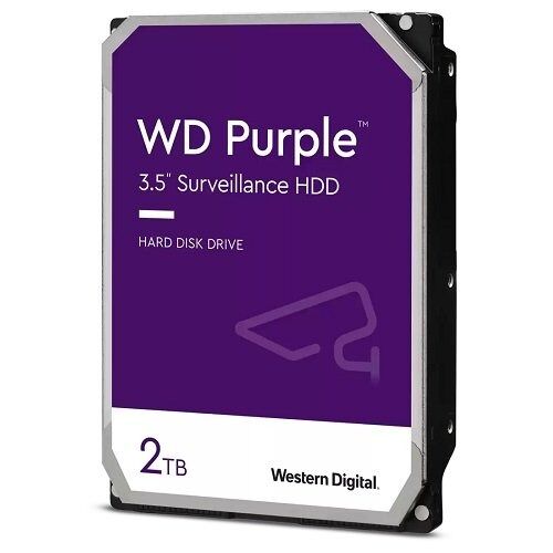 WD 3.5 PURPLE 2TB 5400RPM 64MB SATA3 Güvenlik HDD WD23PURZ (7/24) (3 YIL RESMİ DİST. GARANTİLİ)