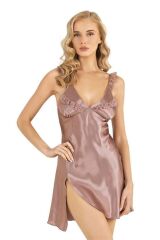 Scarlest Vizon Kısa Saten Gecelik 8237