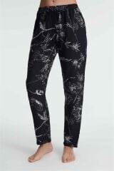 Scarlest 9135 Günlük Ev Giyimi Viskon Çiçek Desenli Yazlık Örme Normal Bel Pijama Altı