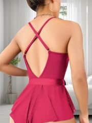 Scarlest Fuşya Dantel İşlemeli Kurdelalı Fantezi Tül Babydoll