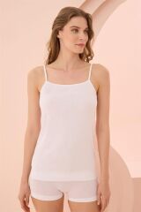 Scarlest İp Askılı Beyaz Ribana Atlet