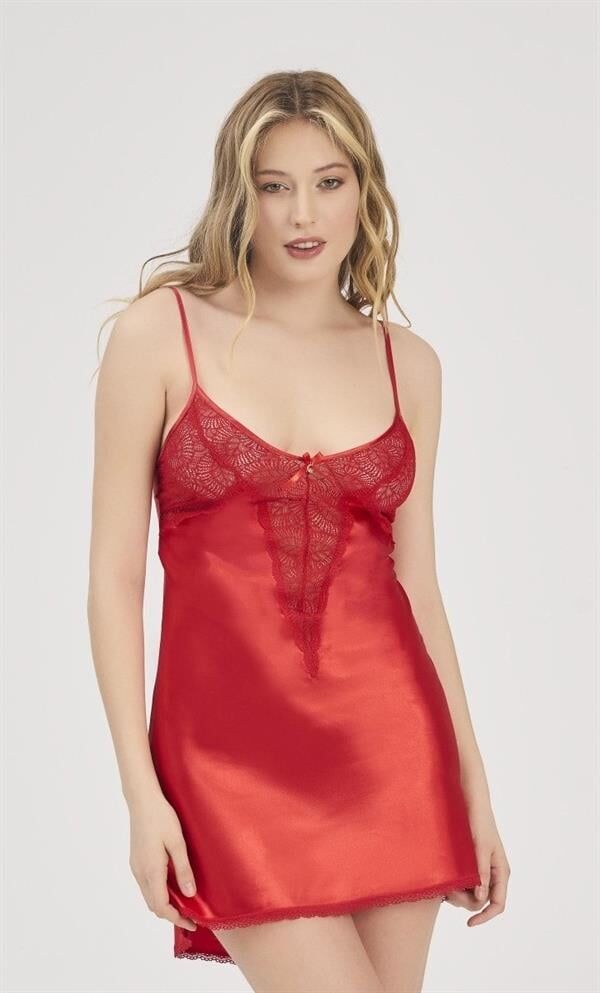 MOONLIGHT 329 KIRMIZI SATEN GECELİK