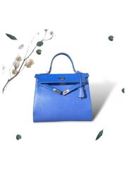 Remuse Klasi̇k Model Ki̇li̇tli̇ Kadın El Omuz Çantası Saks