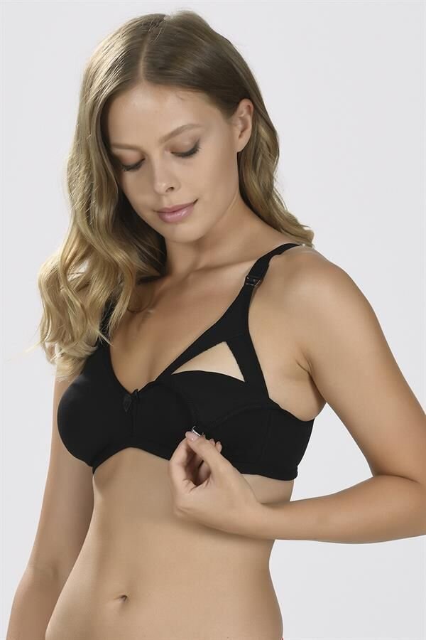 Scarlest Siyah Dikişsiz Emzirme Sütyeni