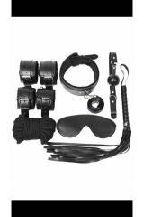 Scarlest Kol Bacak İp Maske Kelepce Ağız Topu Kople Deri Set