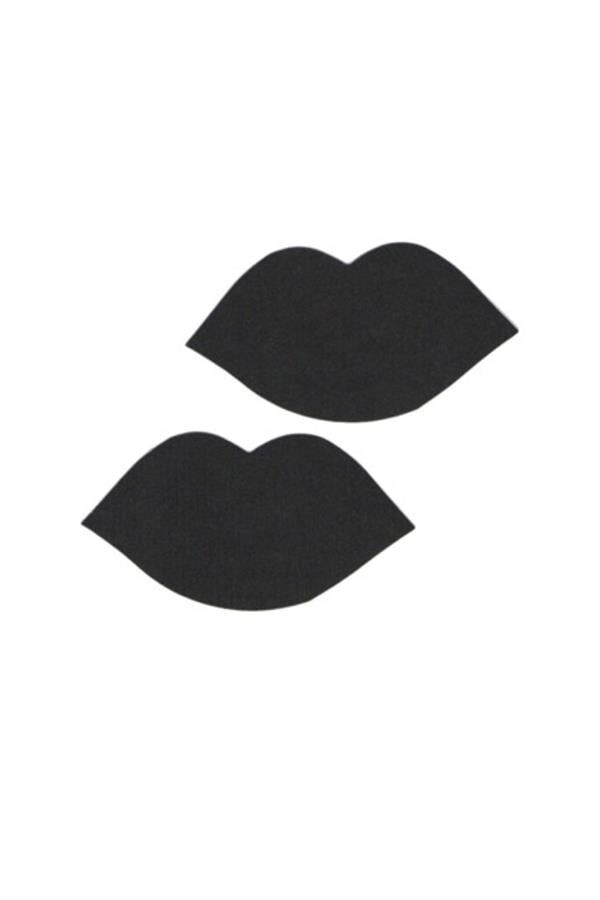 Scarlest Siyah Dudak Şeklinde Fantezi Göğüs Ucu Kapatıcı