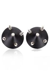 Scarlest Siyah Çivili Deri Fantezi Göğüs Ucu Kapatıcı