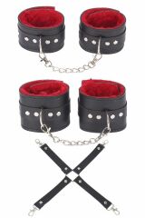 Scarlest Siyah Kırmızı Harness Fantezi Aksesuar Set