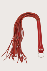 Scarlest Deri Fantezi Harness Kırmızı Kırbaç